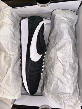 Nike Black and White Retro Runner Sneaker